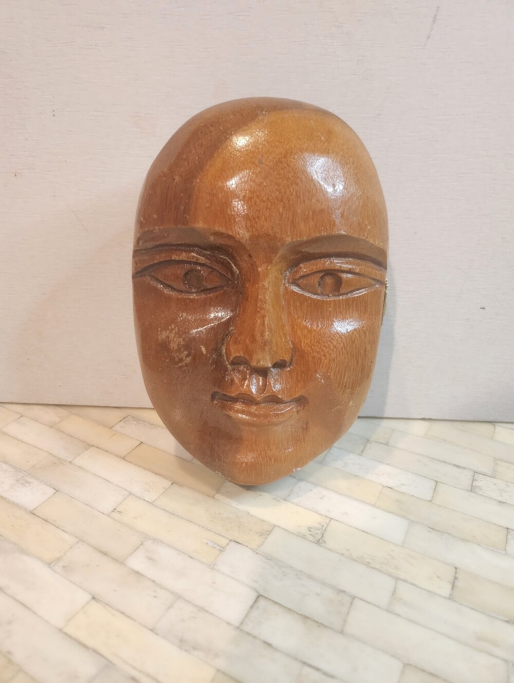 Carved Wooden Face Wall Hanging